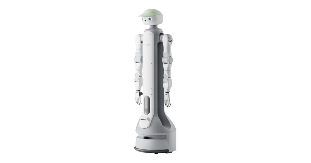 onero H-C11 轮臂人形机器人渲染图:圆形轮式底盘、可升降立柱躯干、左右各一只 7 关节机械臂、头部带相机